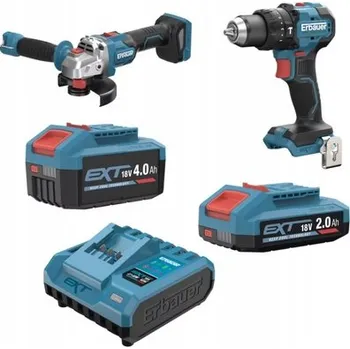 úhlová bruska Úhlová bruska Erbauer ERI1083GRD Ø125 mm 18V + AKU 4Ah + Nabíječka + Kotouče