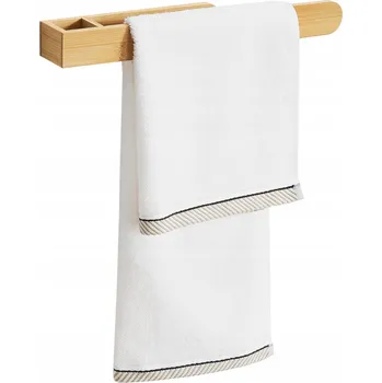 Věšák Bambusový nástěnný věšák na ručníky Tønsberg