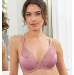 Podprsenka L' Irresistible z krajky a mikrovlákna, s kosticemi šeříková 85C