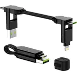 Rolling Square inCharge X 6v1 nabíjecí kabel černý Černá