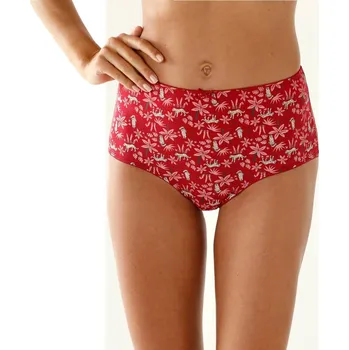 Kalhotky Sada 4 sladěných kalhotek maxi s potiskem pantera červená 42/44