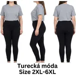 Legíny dlouhé bambusové dámské, velikosti 2XL-6XL, model 2023-9-60 Velikost: 4XL