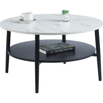 Konferenční stolek Konferenční stolek NORDIC DUO 80 - bílý mramor