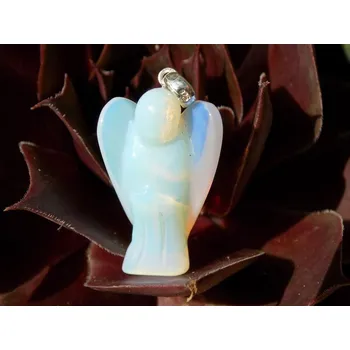 Přívěsek Opál syntetický - přívěsek anděl