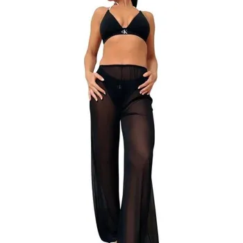 Dámské kalhoty Dámské kalhoty Calvin Klein Q61237 černá S