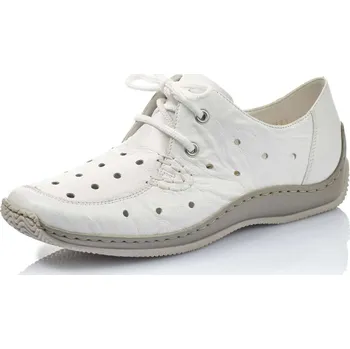 Dámské polobotky Dámské polobotky RIEKER L1715-80 bílá S6 37