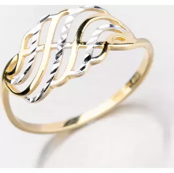 Prsten Prsten zdobený gravírováním - zlato 585 41-NP174 velikost 54