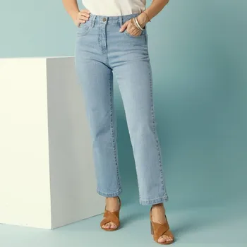 Dámská zimní obuv Džíny ke kotníkům, pro menší postavu sepraná modrá 42