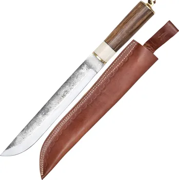 Replika zbraně Haller Seax s rukojetí z olivového dřeva a kosti: Autentický nůž raného středověku