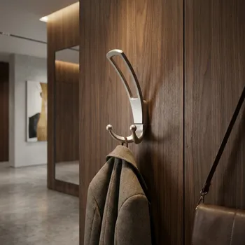 Věšák Interex design Věšák LAMAR XL / Broušený nikl