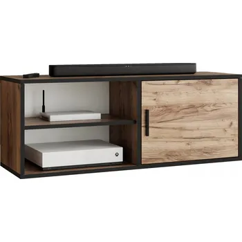 Televizní stolek TV stolek DIO 2 dub craft zlatý s otevřenou policí pod televizor