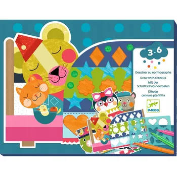 kreativní sada Umělecká Sada MALOVÁNÍ SE ŠABLONAMI DJECO