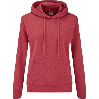 Dámská mikina Classic Lady-Fit Hooded Sweat mikina dámská XXL vintage heather red