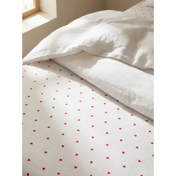 Prostěradlo Sinsay - Bavlněné prostěradlo s gumou se srdíčky - vícebarevná - 729GE-MLC - 729GE-MLC-ONE