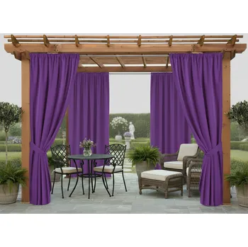 Zahradní stavba Venkovní zahradní závěs s tunýlkem JAMAICA color 29 fialová, různé rozměry (cena za 1 kus) + dárek úvaz MyBestHome Rozměr: 155x250 cm