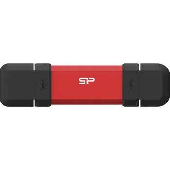 USB flash disk Flash disk Silicon Power DS72 256 GB USB 3.2, USB-C 3.2 červený