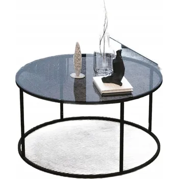 Konferenční stolek Stolek PremiumXL kulatý 89 x 45 x 8 cm černý