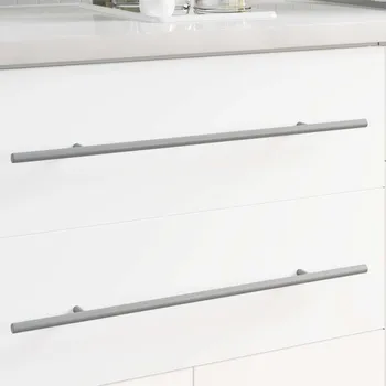Nábytkové kování vidaXL Rukojeť 2 pcs Stříbrná 500 mm Ocel [864735]