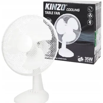 Domácí ventilátor Stolní ventilátor na stůl Kinzo Cooling bílý