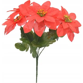 umělá květina VÁNOČNÍ HVĚZDA KYTICE Vánoce