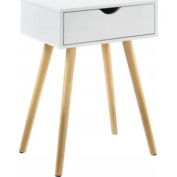 Konferenční stolek Boční stolek noční stolek 60x40x30 cm Bílý