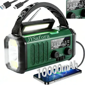 Radiopřijímač Bateriové rádio AM, FM JYSafora Solární rádio