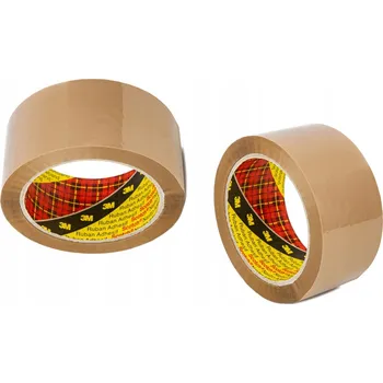Lepicí páska Balicí páska Hot-Melt, syntetický kaučuk Scotch 3M, 48 mm x 66 m, hnědá 371