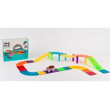 ostatní stavebnice Imanix Magnetické stavebnice SPEEDWAY 22 dílků 350022