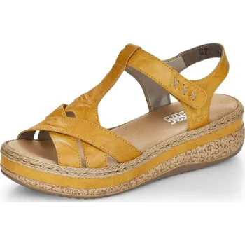 Dámské sandále Dámské sandály RIEKER V0919-68 žlutá S6 39