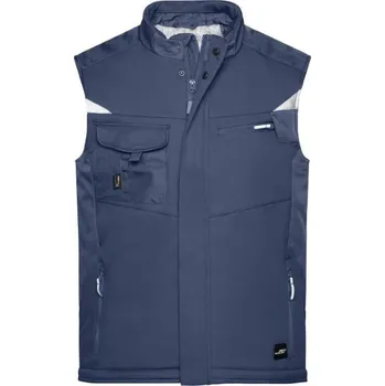 montérky JN 825 zimní softshellová vesta pánská 5XL navy/navy