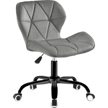 JAKS Kancelářská židle světle šedá velur Noto