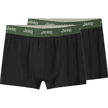 Sada pánského spodního prádla pánské boxerky JEEP - BLACK/MILITARY - 2 ks - S (Jeep 2 Pack Boxers Mens)