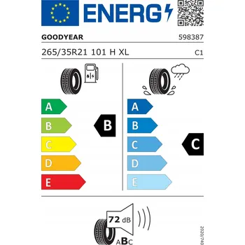 Letní osobní pneu Letní pneumatika Goodyear Eagle Touring 265/35 R21 101 H zesílená (XL)