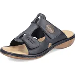 Dámská Dámské nazouváky RIEKER 65958-00 černá S6 65958-00 BLACK F/S6 38