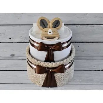 plenkový dort Dvoupatrový plenkový dort VIII. s hryzátkem od Ababu 358_MIM8