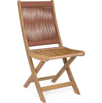 BIZZOTTO Skládací zahradní židle DANUBIO vínová 0806989