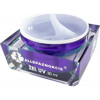 Lak na nehty Gel podkladový a stavební Allepaznokcie 30 ml bílý