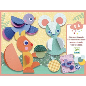 kreativní sada Djeco Kreativní sada 3D zvířátka
