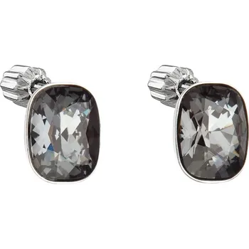 Náušnice Evolution Group náušnice Swarovski elements 31279.5 silver night