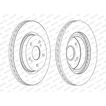Brzdový systém Brzdový kotouč FERODO DDF1635C