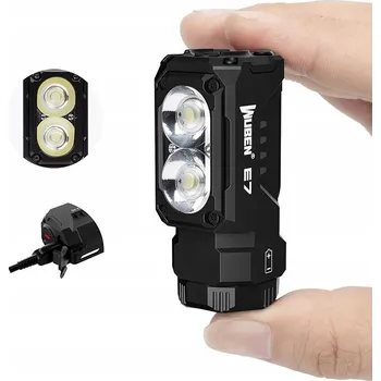 Bezpečnostní kamera Multifunkční LED Latarka Wuben 1800 lm