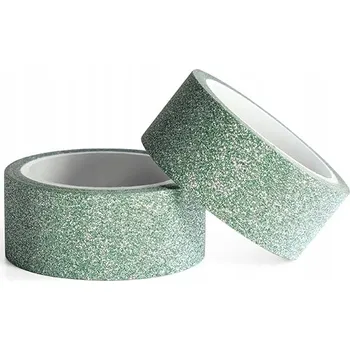 Samolepicí páska Galeria Papieru třpytivá zelená 3x15 cm 2 kusy