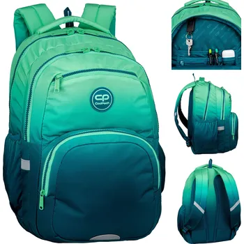 Školní batoh CoolPack Školní batoh pro mládež Pick Gradient Blue Lagoon mátový