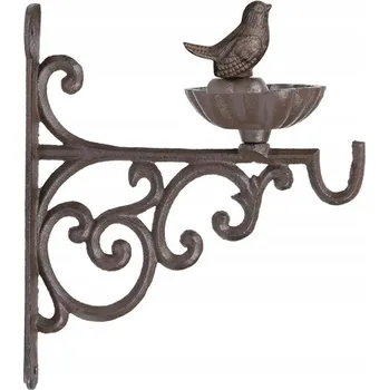 Obraz VĚŠÁK KRMÍTKO HÁČEK NA KVĚTINY LITINOVÝ HNĚDÝ