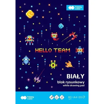Blok na kreslení A4, 20 listů, 80 g/m2, HAPPY COLOR Pixi Planet