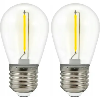 Žárovka 2x LED žárovky žluté do girland 0,3W 36V GOLDLUX