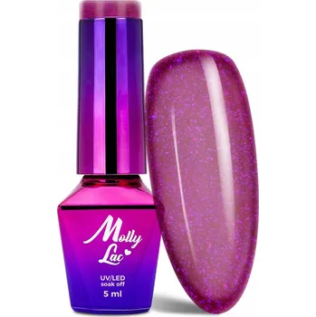 Lak na nehty Hybridní lak barevný lak Molly Lac Odstíny hnědé a béžové, Odstíny červené a růžové, Odstíny fialové