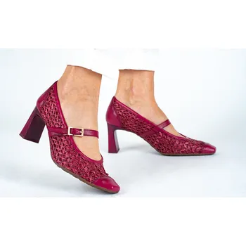 Dámské sandále Dámské malinové lodičky s proplétaným svrškem Hispanitas Velikost: 37