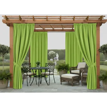 Pergola Venkovní zahradní závěs s tunýlkem JAMAICA color 19 limonka, různé rozměry (cena za 1 kus) + dárek úvaz MyBestHome Rozměr: 155x200 cm