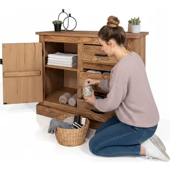 Komoda Komoda 1 dveře + 3 zásuvky EL DORADO dub antik